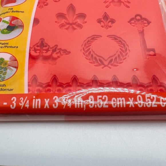 Silicone Mold Resin Clay Mod Podge Royal Icons Bee Key Laurel Leaf Gift 23893 - Picture 6 of 9